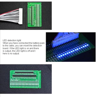 3S-20S LED Detection Board เครื่องทดสอบสายไฟการตรวจจับสายไฟแบตเตอรี่ลิเธียม Charger แผ่นป้องกันสําหรับ Li-ion LifePo4 แบตเตอรี่ลิเธียมป้องกัน 4S 7S 16S BM