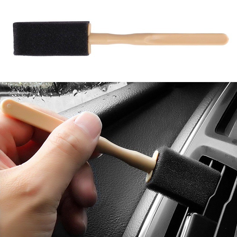 5PCS ยานยนต์เครื่องปรับอากาศไอเสียทําความสะอาดแปรงทําความสะอาดรายละเอียดแปรงขัด Outlet ทําความสะอาดกําจัดฝุ่น Auto ภายใน - รูปที่ 2