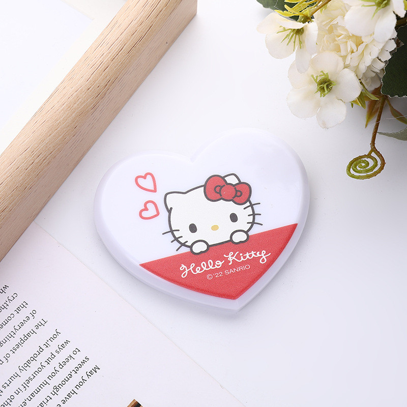 กระจกพกพา กระจกแต่งหน้าพับได้ น่ารัก แบบพกพา มินิ กระจกแต่งหน้านักเรียน ขายส่ง สวัสดี คิตตี้