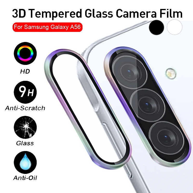 For Samsung Galaxy A17 A56 A36 A26 a16 4G 5G Metal Camera Ring Lens Glass Back Lens Cover Protective Cap