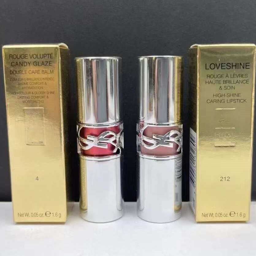 Gold Silver Round Tube Limited Lipstick 1.6g ตัวอย่าง