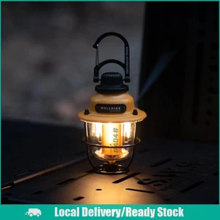 [จัดส่งในพื้นที่] ไฟ LED โดยรอบแบบพกพา Stepless Dimming 30h Max Runtime สําหรับการตกปลาเดินป่า