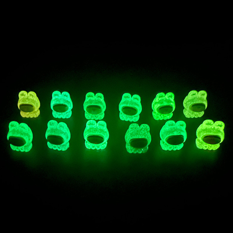 COD 1 ชิ้น Luminous Glow Mini Bunny 3D เรซิ่น Charms สําหรับ DIY ราคา ถูกที่สุด ดีลบีเคเค แกลเลอรีภาพที่ 3