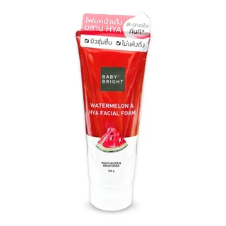 (หลอด) เบบี้ไบร์ท โฟมล้างหน้า สูตรสิว แตงโม Baby Bright Facial Cleansing Foam Dragon Blood / AHA / Watermelon