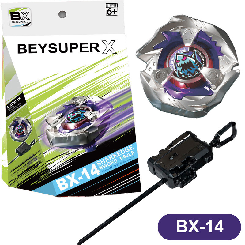 ของเล่นเบย์เบลด Burst ซีรีส์ X เบย์เบลดวอร์ริเออร์ BX-13 BX-14 BX-15 BX-16 เบย์เบลดโลหะผสม Shark God Thorn Battle กล่องประกอบเครื่องยิง ราคา ถูกที่สุด ดีลบีเคเค