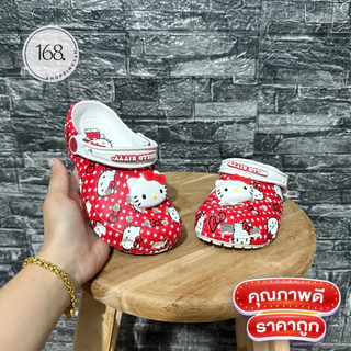 รองเท้าแตะเด็ก หลาย Kit-ty รุ่นไหม่2025 นิ่ม มีพร้อม Jibbitz งานดี Size 25-35 พร้อมส่งทันที
