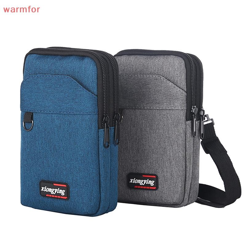 (warmfor) กระเป๋าคาดเอวกันน้ํากระเป๋าเดี่ยว/สองชั้นกลางแจ้งเอว Fanny Pack กระเป๋าโทรศัพท์ผู้ชาย Camping Hung กระเป๋า