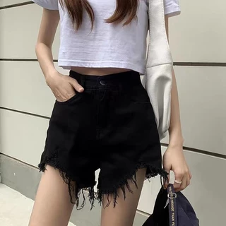 BIMI ส่งไวจากไทยS~2XL กางเกงยีนขาสั้น เอวสูง สไตล์เกาหลี Clothing Jean Lady เสื้อผ้า ยีนส์ ผู้หญิง