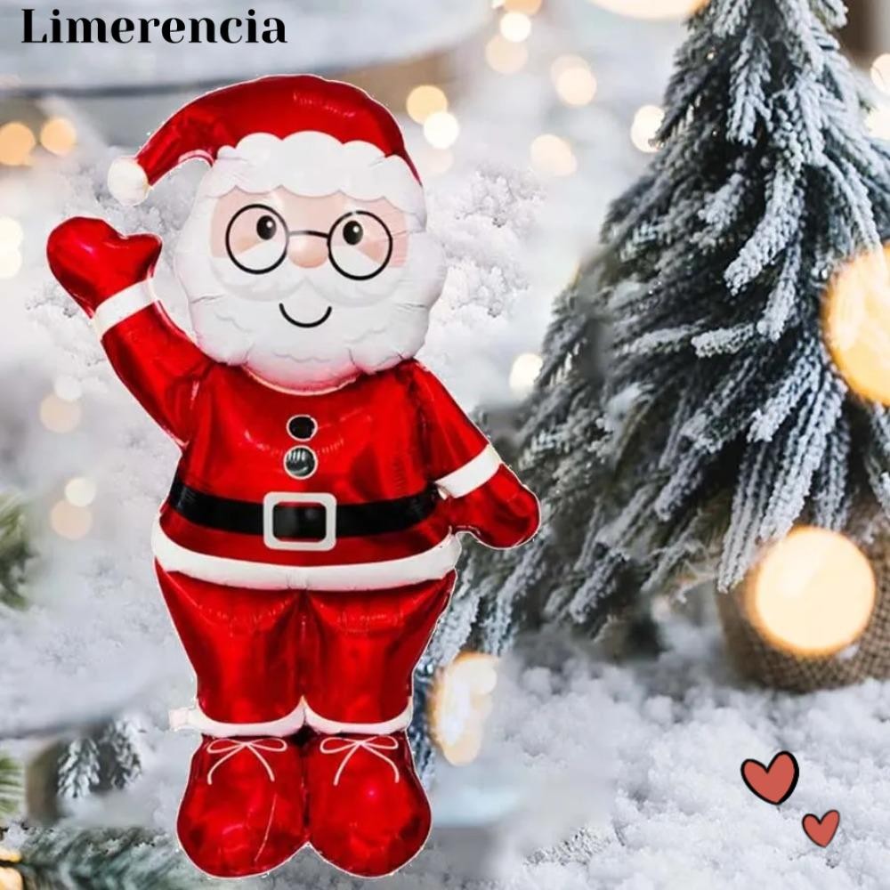 Limerencia ฟอยล์บอลลูน, Christmas Series ขนาดใหญ่ Xmas Party เครื่องประดับบอลลูน, การ์ตูน Xmas Tree Stand By Air Santa Claus ยืนบอลลูนบ้านปี Party Supply