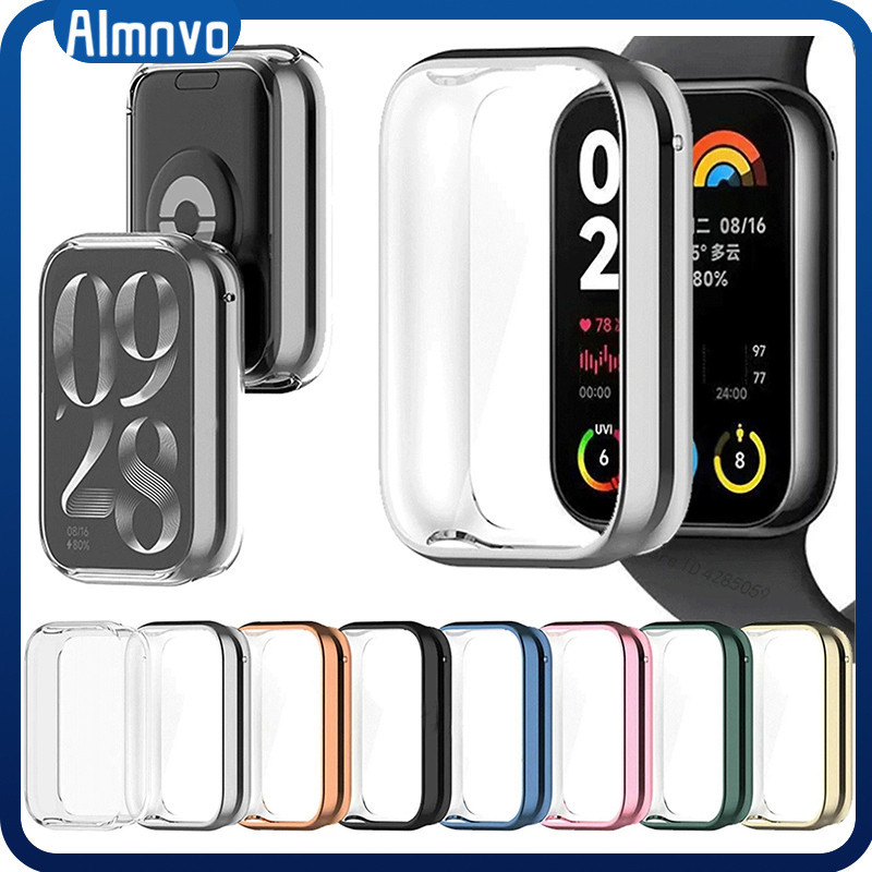 เคส TPU อ่อนนุ่มสำหรับ Xiaomi Smartband 8, เคสป้องกันหน้าจอโปร่งใสสำหรับ Smart Watch Mi Band Redmi Band 2