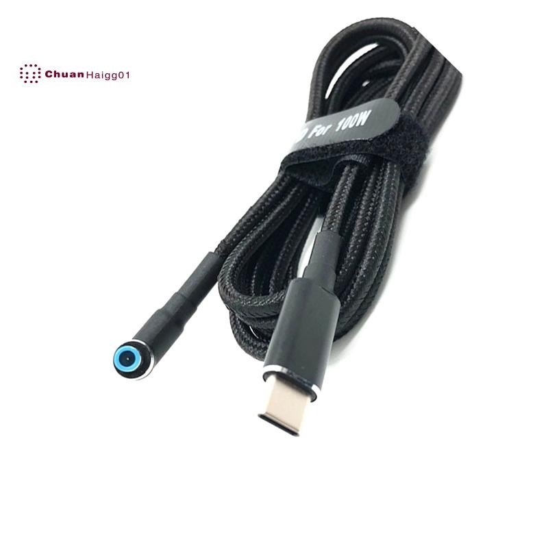 อะแดปเตอร์สายชาร์จ USB C ถึงแล็ปท็อป Type C ถึง DC 4.5 x 3.0 มม.ตัวแปลง 100W PD Power Charger สายไฟสําหรับ