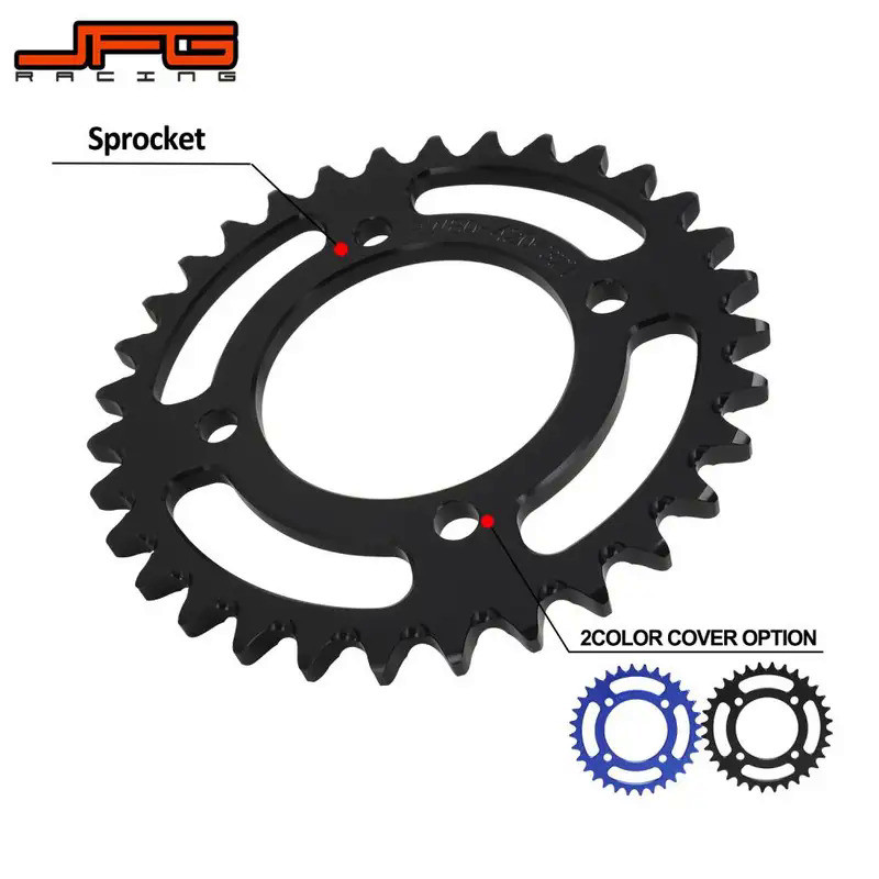 MoMotorcycle 32T 7075 Aviation Aluminum Alloy Rear Sprocket Chain For Yamaha PW80 PW 80 Dirt Bike