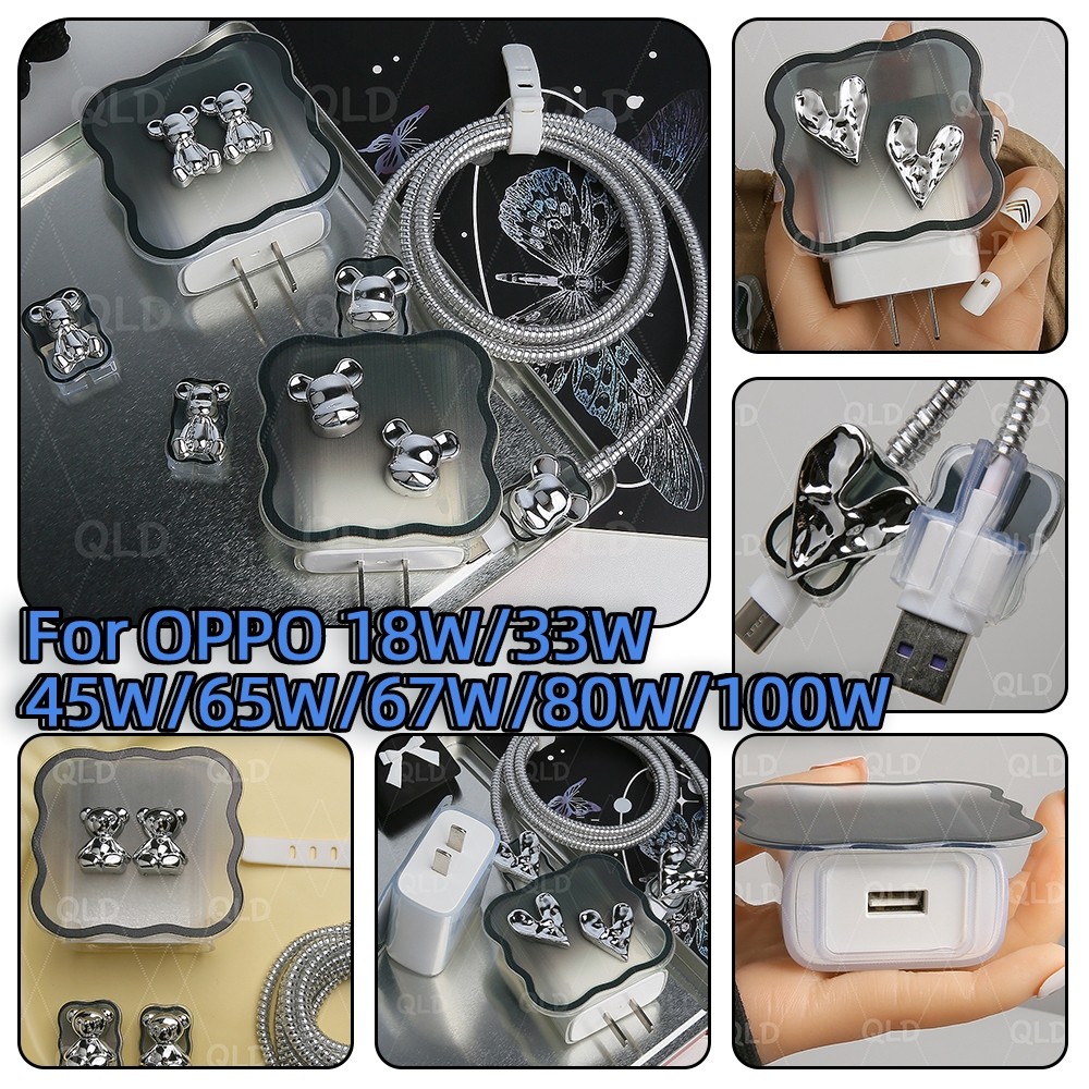 Charger Protector สําหรับ oppo 18 W 33 W 45 W 65 W 67 W 80 W 100 W realme 33 W Charger oppo A57 Charger กรณี oppo 7z/8/9/10 fast Charging Protector สําหรับ oppo a94 Pad X