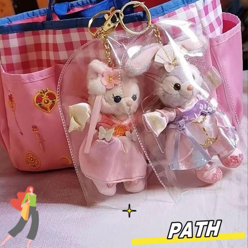 Path กระเป๋าตุ๊กตาไวนิล, กระเป๋าพวงกุญแจกันน้ํากันรอยขีดข่วน, กระเป๋าเก็บ PVC กันฝุ่นแบบใสสําหรับ Labubu/ob11 BJD