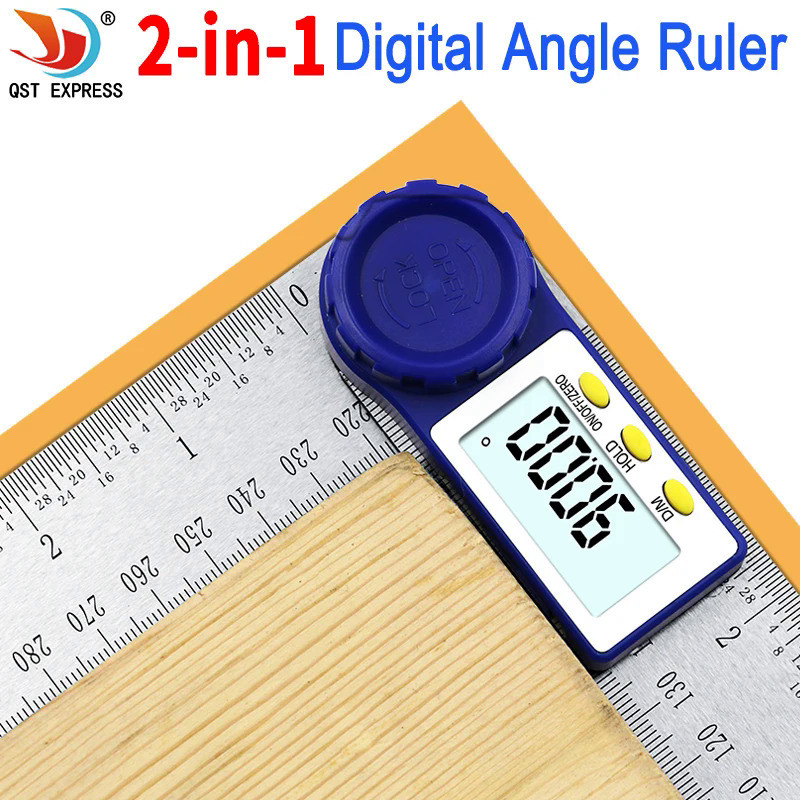 0-200mm 8'' Digital Meter Angle Inclinometer Angle Digital Ruler Electron Goniometer Protractor Angl