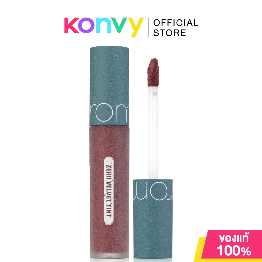 ROM&ND Zero Velvet Tint 5.5g โรแมนด์ ลิปสติกเนื้อกำมะหยี่เนียนนุ่ม. รูปที่ 6
