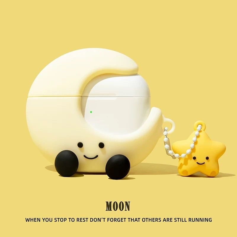 สําหรับ แอร์พอด Airpods 4 2024 เคส Case เคสหูฟังซิลิโคนบุคลิกภาพการ์ตูนเม่นมังกรดําลูกสุนัข 100 สไตล์ - รูปที่ 2