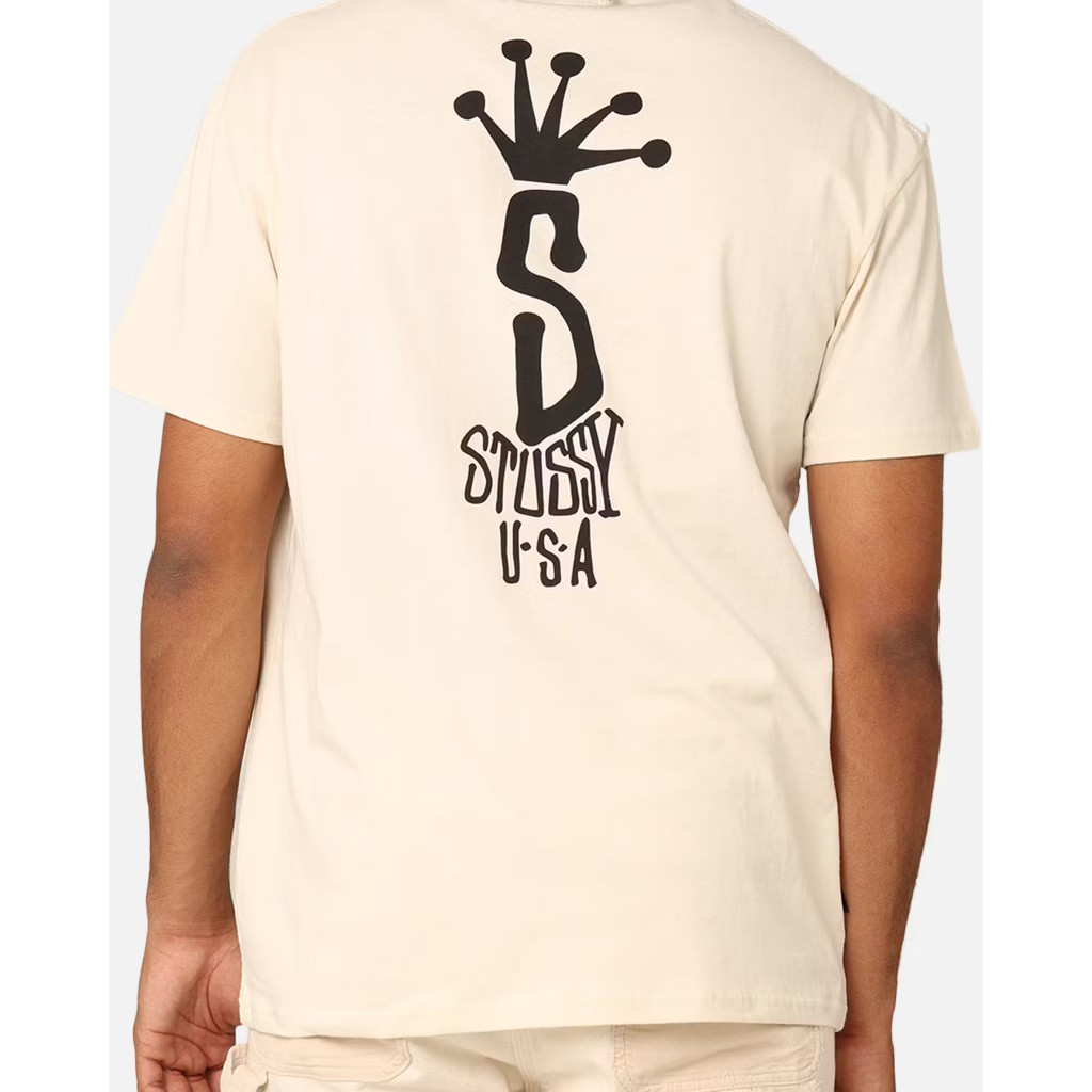 🔥APEX StoreStussy Big S LCB T-Shirt Cream