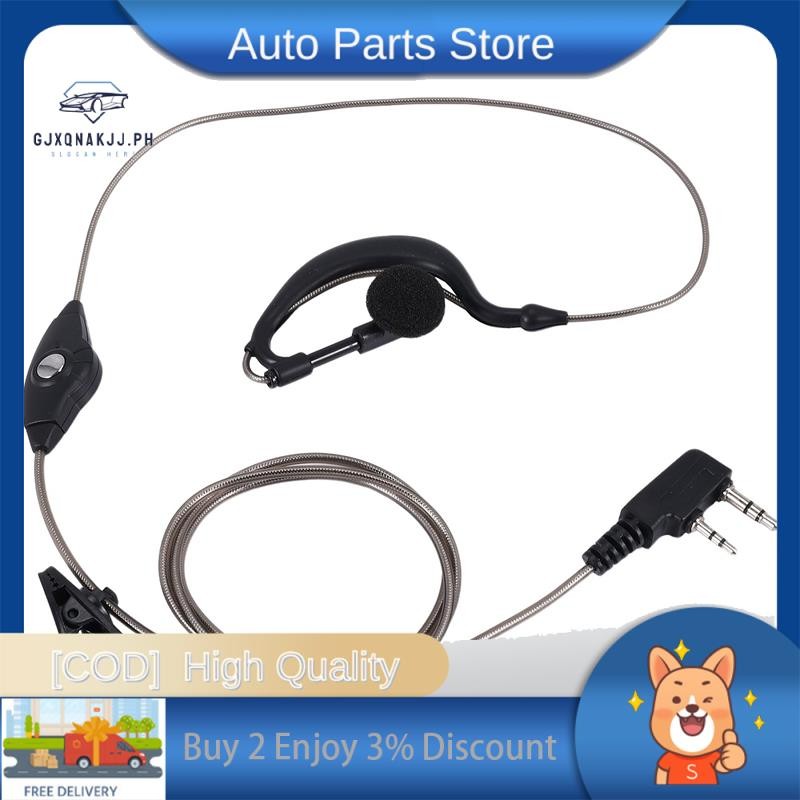 ชุดหูฟังไมโครโฟน PTT สีดํา 2 ขาสําหรับวิทยุ HYT TH UV5R อุปกรณ์เสริมหูฟัง