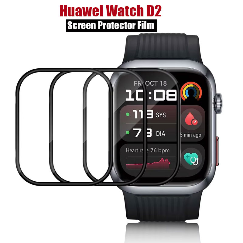 ตัวป้องกันหน้าจอ 20D สําหรับ Huawei Watch D2 ฟิล์มป้องกันรอยขีดข่วนครอบคลุมเต็มรูปแบบฟิล์มป้องกัน Ultra-HD (ไม่ใช่กระจก) อุปกรณ์เสริม