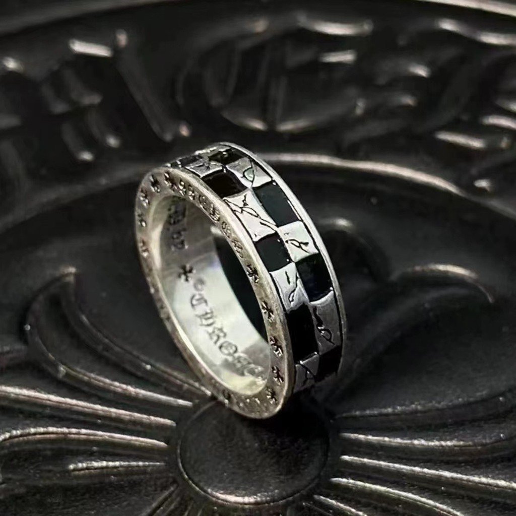 ผู้ชายผู้หญิง Retro Crows อินเทรนด์ Distressed Thousand Eyes แหวน Gwang Zhilong เดียวกันสไตล์ Domineering แหวน