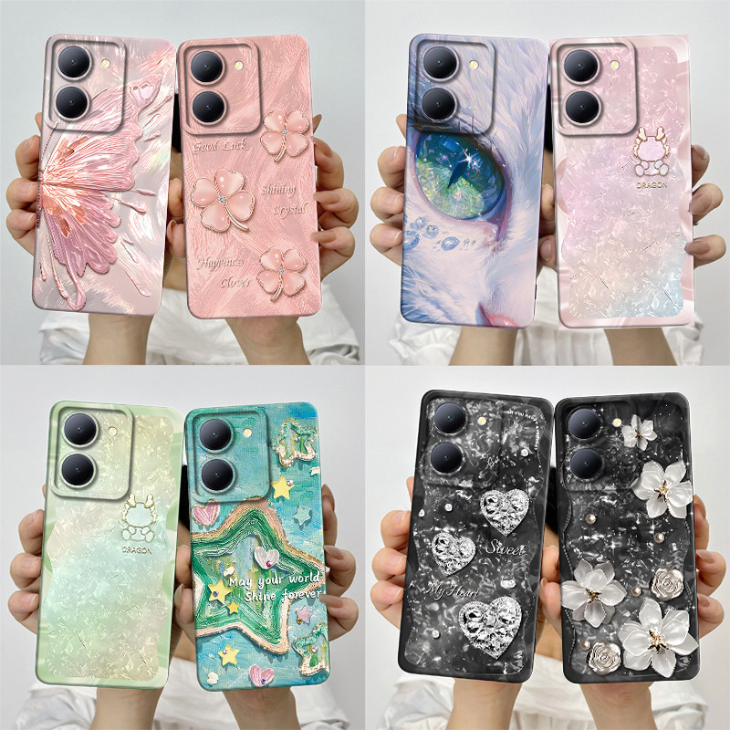 เหมาะสําหรับ vivo Y36 5G/vivo Y27 5G/vivo Y77T 5G กันกระแทกที่สวยงามฝาครอบโทรศัพท์สําหรับ vivo Y 36 
