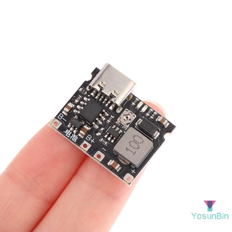 Yosunbin] USB Type-C 2A Lithium Fast Charge Module Lithium Li-ion 18650 3.7V 4.2V Charger Board DC-DC Step Up Boost Module ใหม่