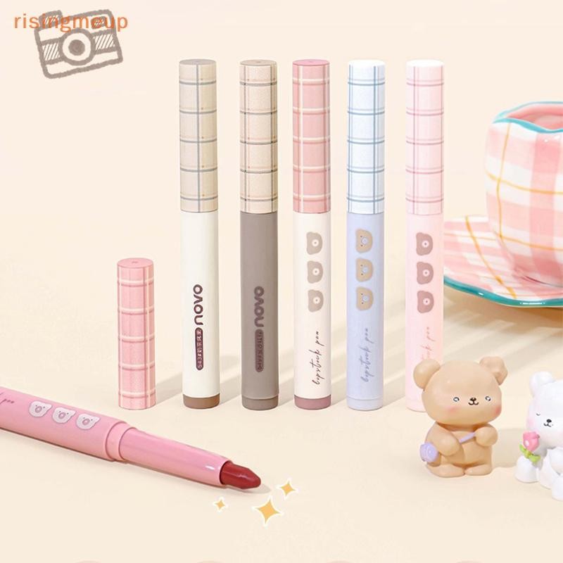 [risingmeup] Matte Lip Liner Pencil Lip Outline Contouring Lasg Waterproof Lip Crayon Pigments Moisturizing Lip Balm