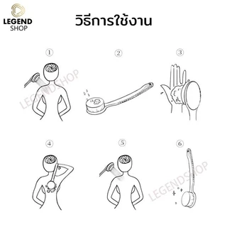 【ซื้อหนึ่งแถมหนึ่ง】แปรงขัดหลัง ใยขัดตัว ที่ขัดผิว ไม้ขัดหลัง เนียนนุ่มน่าสัมผัส อาบน้ำถู ด้ามยาว ขนแปรงนุ่ม