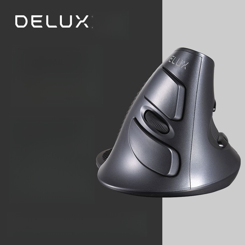 Delux M618เมาส์ไร้สาย，เมาส์แบบมีสาย，เมาส์ออกแบบตามหลักสรีรศาสตร์