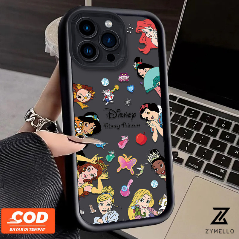 เคสโทรศัพท์ OPPO A3X A3 Pro A80 A60 A79 A58 A18 A17 A57 2022 4G A78 A5s A12การ์ตูน Disney Princess กันกระแทกเคสโทรศัพท์ TPU