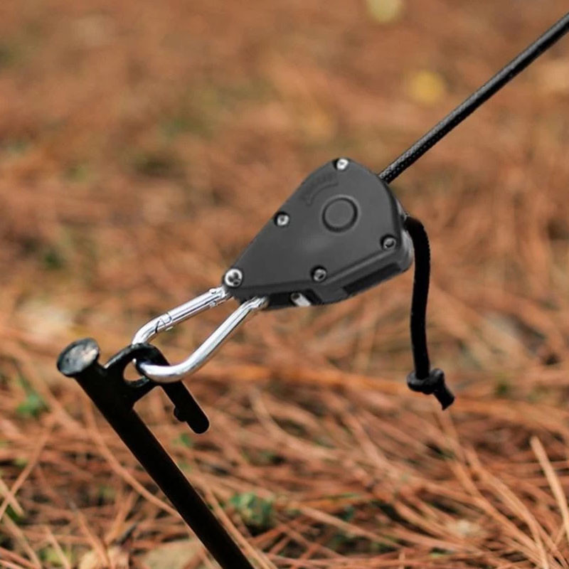 เชือกสะท้อนแสง เชือกเต็นท์ 4m เชือกสมอ แข็งแรงและทนทาน เชือกรอกปรับระดับได้ สำหรับเดินป่า ตั้งแคมป์ - รูปที่ 6