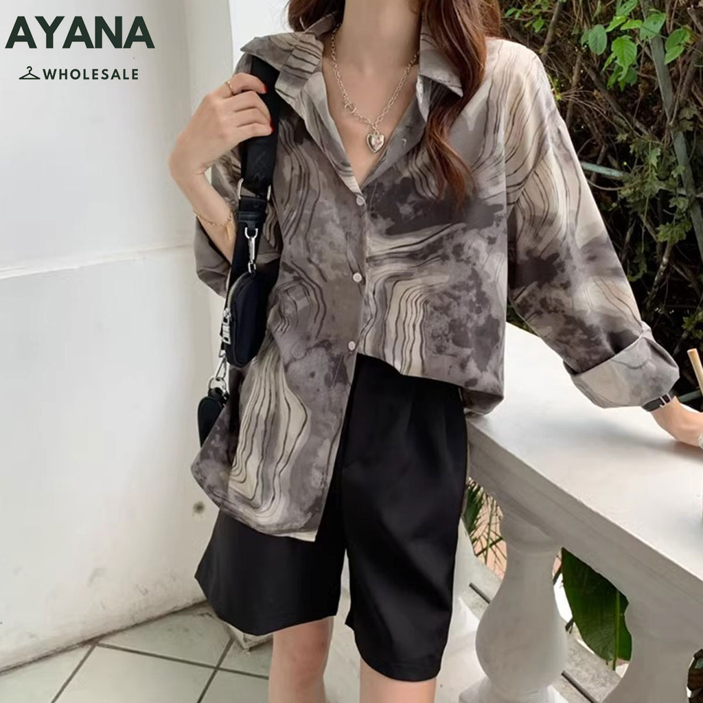 เสื้อเชิ้ตแขนยาวลายสวย หวานน่ารัก