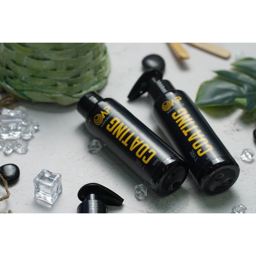 TYRE COATING(COMBO 2X) PAENGILAT TAYAR KENDERAAN - WAX TIRE POLISH TYRE TIRE SHINE WAX SILICONE