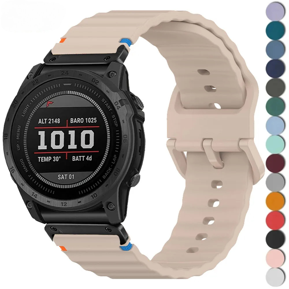 Quickfit 22 มม.26 มม.สายนาฬิกาสําหรับ Garmin Fenix 8Amoled 7X 7 Tactix 6X ซิลิโคนนาฬิกา Fenix 8Solor Epix Pro 5Plus สร้อยข้อมือ
