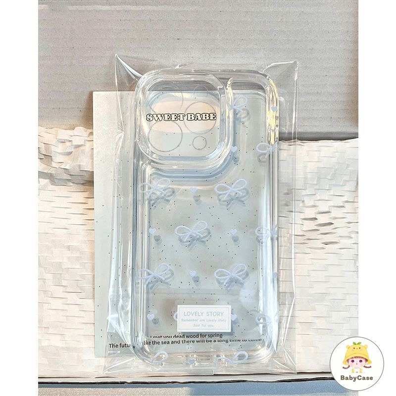 เคส Redmi 13C 12C 12 9C 10 10C 9A 9 A1 9T Note 12 13 10 9 8 11 Pro Max Poco C65 C55 M3 X5 X6 ปกใสโบว์ผีเสื้อแสนหวาน