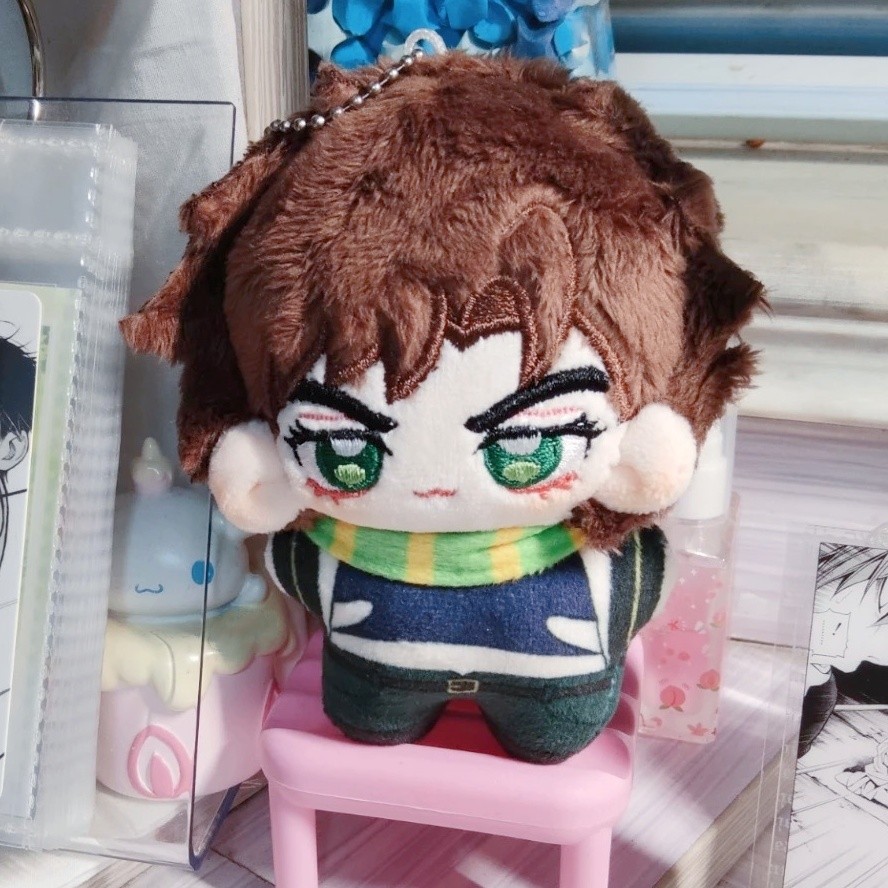 JoJo's Bizarre Adventure Joseph Joestar, Jolyne Cujoh, Jotaro Kujo & Kakyoin Noriaki พวงกุญแจตุ๊กตา 