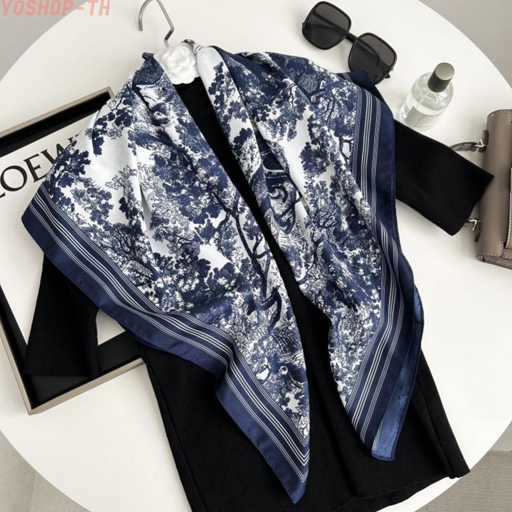ผ้าพันคอไหมไม่มีความยืดหยุ่นการพิมพ์ 1 ชิ้น 90 ซม.* 90 ซม.ธุรกิจ Bandanna Muffler