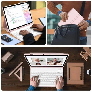 เคสคีย์บอร์ด Samsung Tab A7Lite S10+ S6 lite S9 S8Ultra S9Ultraแป้นพิมพ์ ไทย/อังกฤษ S Pen บลูทูธ - Smart Case Portfolio