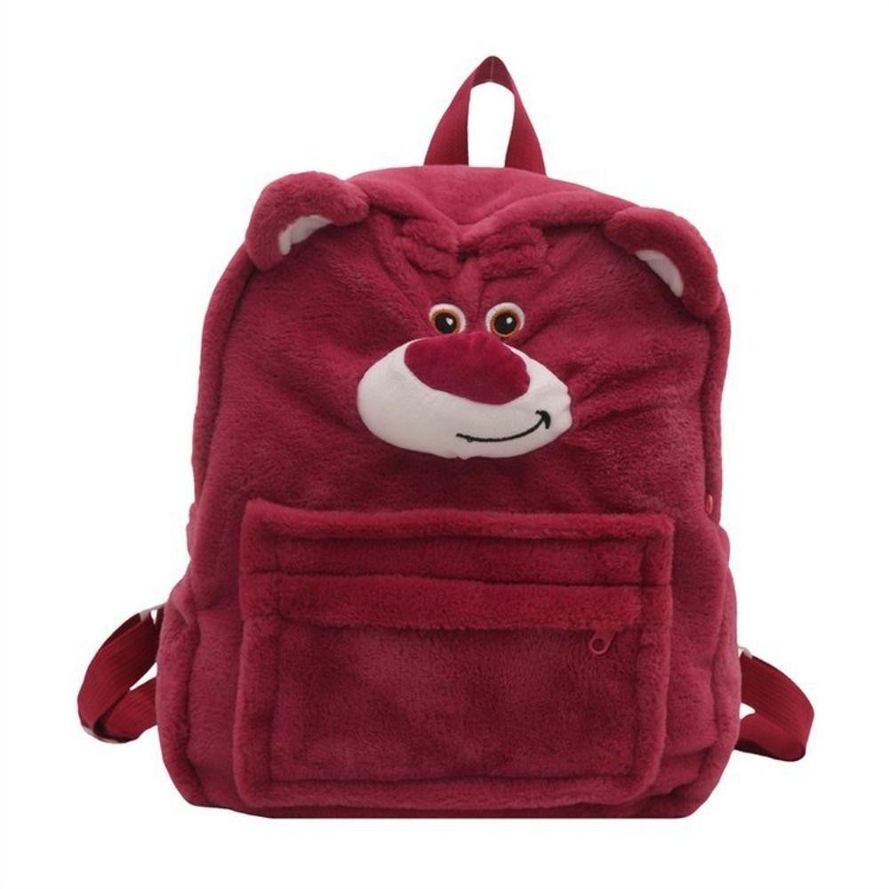 Hgougv656 กระเป๋าเป้สะพายหลังโรงเรียน, Hello Kitty Loopy Sanrio Plush กระเป๋าเป้สะพายหลัง, น่ารัก Cinnamoroll Capybara ความจุขนาดใหญ่ตุ๊กตาของเล่นกระเป๋านักเรียน