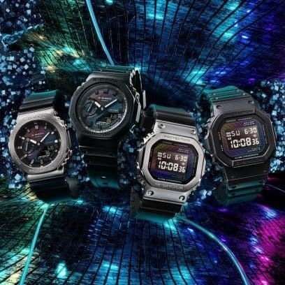 นาฬิกาเหล็ก GM-2100 Rainbow Brick Wall Series นาฬิกาสปอร์ต GM-2100RW สายนาฬิกากันน้ํา unisex p789