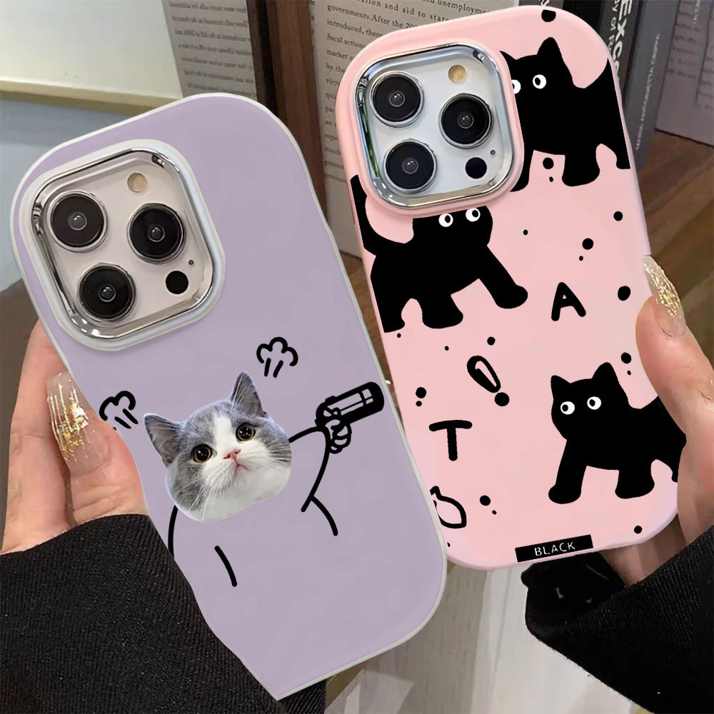 Soft Silicone เคสมือถือ For Samsung Galaxy A54 5G A55 5G A34 A12 A06 A15 A16 A05s A05 A35 A24 A25 A22 เคสโทรศัพท์มือถือ