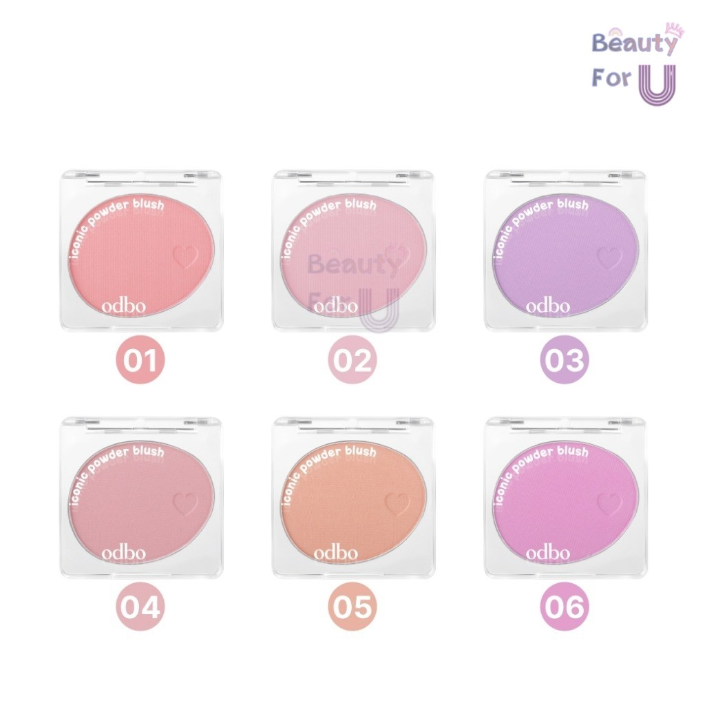 Odbo Iconic Powder Blush od1325 โอดีบีโอ ไอโคนิค พาวเดอร์ บลัช ขนาด 4.2กรัม