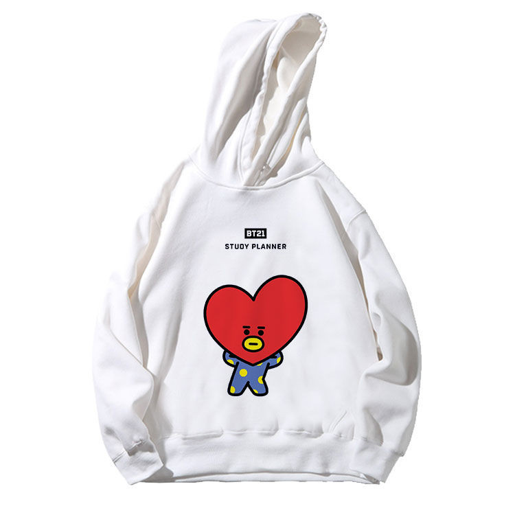 Bts สินค้า bt21 เสื้อกันหนาวมีฮู้ดผู้ชายผู้หญิง LF11.23