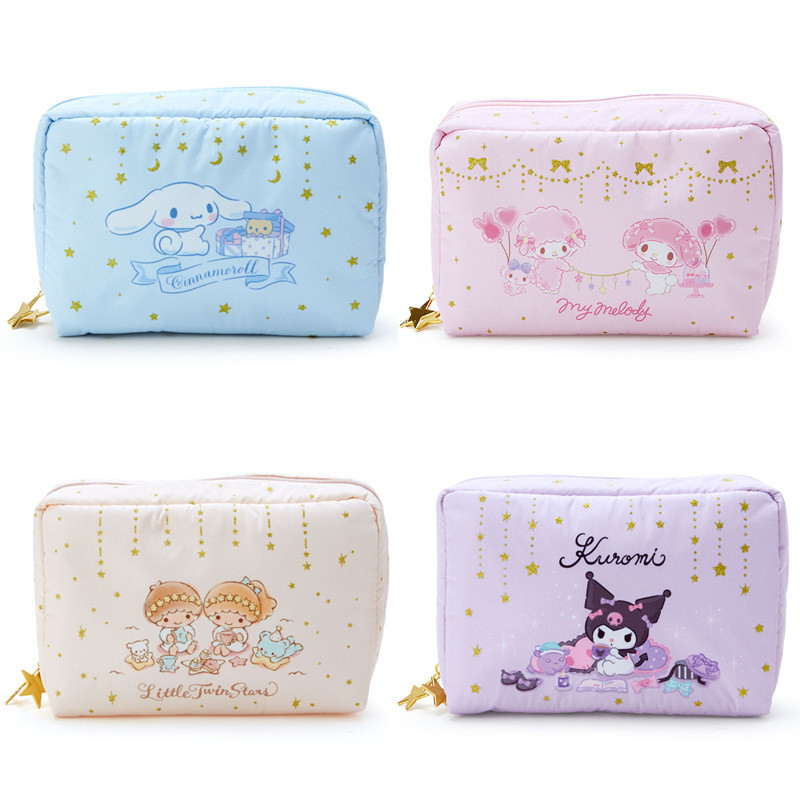 การ์ตูนคลัทช์กระเป๋าเครื่องสําอาง กระต่ายดำน่ารัก  Cinnamon Dog Pencil Case กระเป๋าเก็บของกันน้ํา การ์ตูนน่ารัก