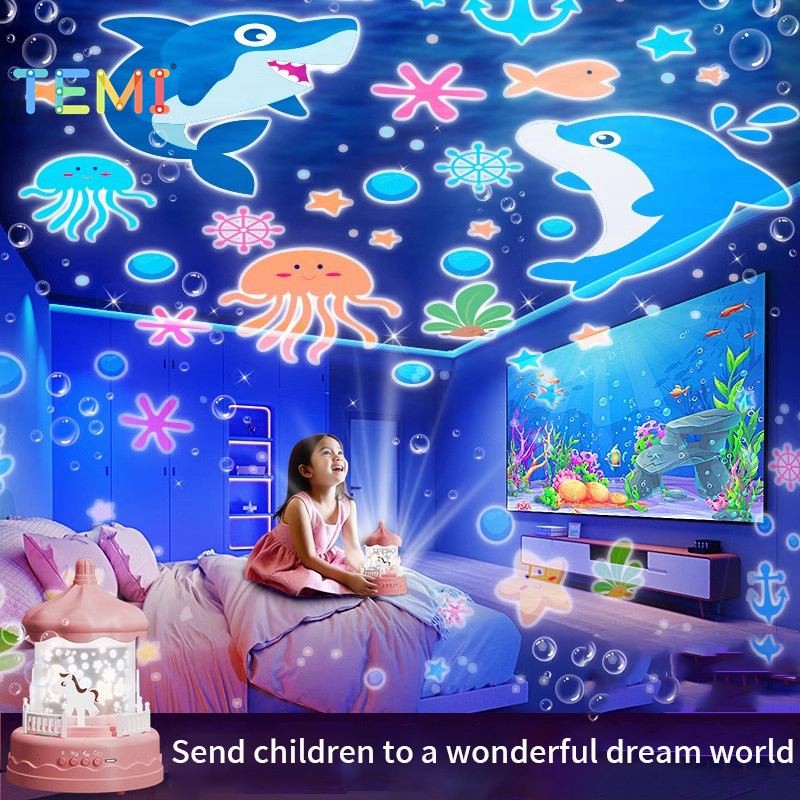 Temi Starry โปรเจคเตอร์ไฟ LED Night Light ของเล่นเด็กห้องเด็กตารางแสง
