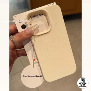 เคสหนัง For iPhone 13 16 Pro Max เคสนิ่ม TPU สีลูกกวาด เรียบง่าย For iPhone11 15 14 13 12 16 Pro max XS XR 7 Plus 8 Plus