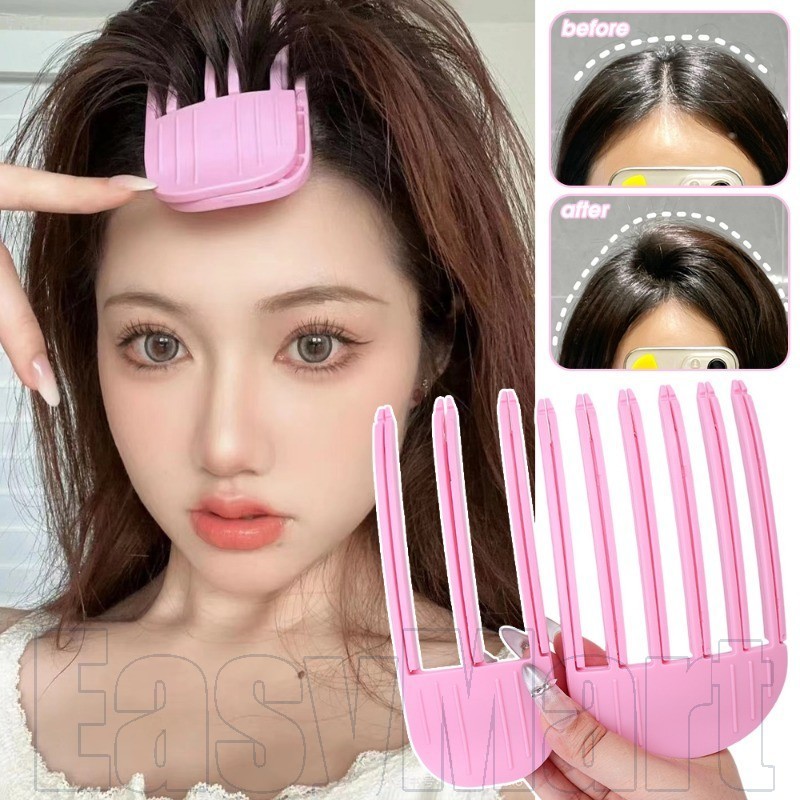 3/6ฟันปุยรากผมคลิป-เรียบพัฟหัวกิ๊บ-ไม่มีรอยต่อสูงพิธีกรรมด้านบน-ดัดผมคงรูปร่างคลิป-รากผมปุยดัดผม-เครื่องมือจัดแต่งทรงผมความงาม