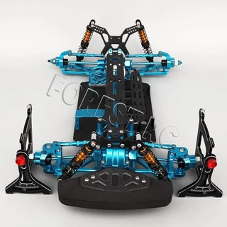 รายละเอียดงานอดิเรก RC อลูมิเนียม Off Road Buggy แชสซี Setup ระบบปรับไม้บรรทัดชุดสําหรับ 1/10 RC Crawler Rally รถบรรทุกสั้นเครื่องมือ
