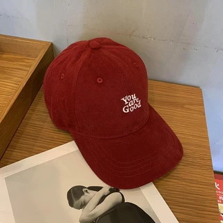 Miss_J พร้อมส่งจากกทม🎀หมวกปักตัวอักษรสไตล์เกาหลี Ins Cap แฟชั่นย้อนยุค